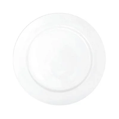 Continental Plain White Nouveau 10" Wide Rim Plate 24 /Case