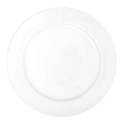 Continental Plain White Nouveau 6.75" Wide Rim Plate 24 /Case