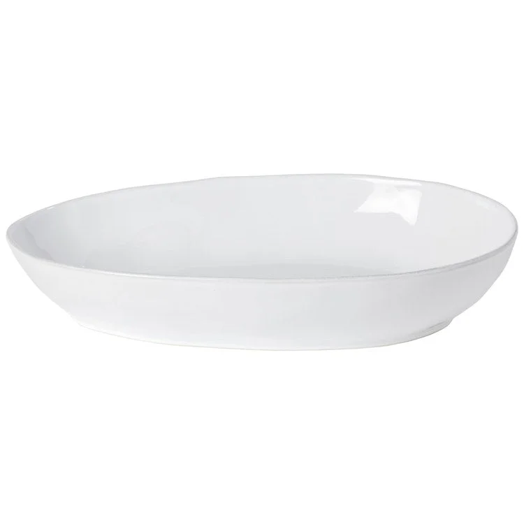 Livia 14" Oval Baker - White