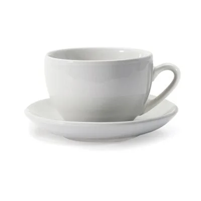 Danesco 11.5 Oz Coffee / Tea Cup with Saucer, White