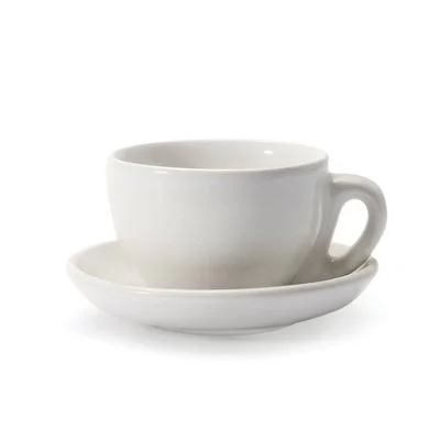 Danesco 3 Oz Espresso Cup with Saucer, White