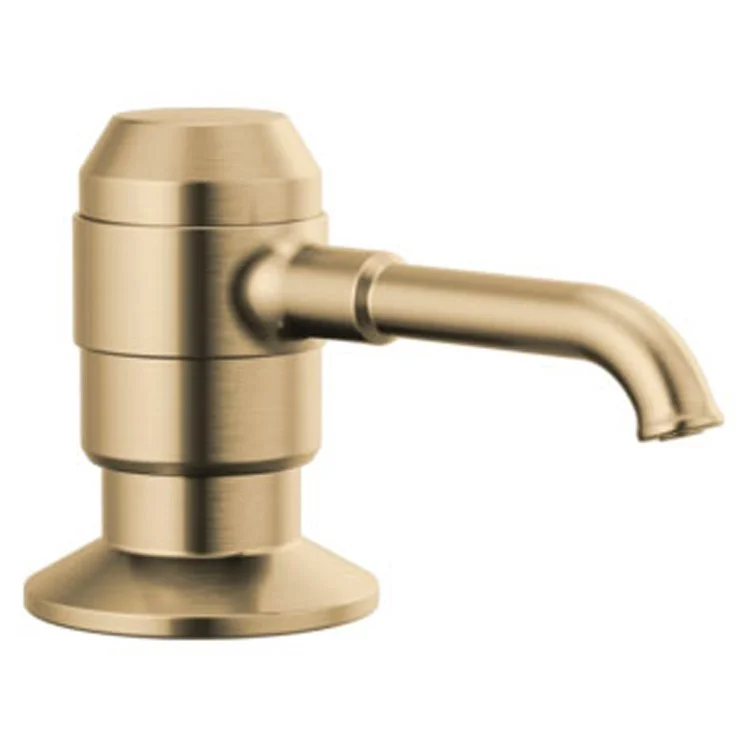 Soap Dispenser Broderick Brilliance Champagne Bronze Deck Mount Pump 13 Ounce 3-3/4 Inch