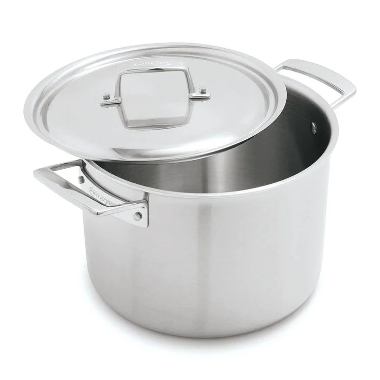 Essential 5-Ply 8-Quart Stainless Steel Stock Pot with Lid