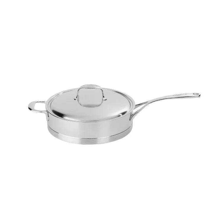 Atlantis 5.1-Quart Stainless Steel Saute Pan with Helper Handle