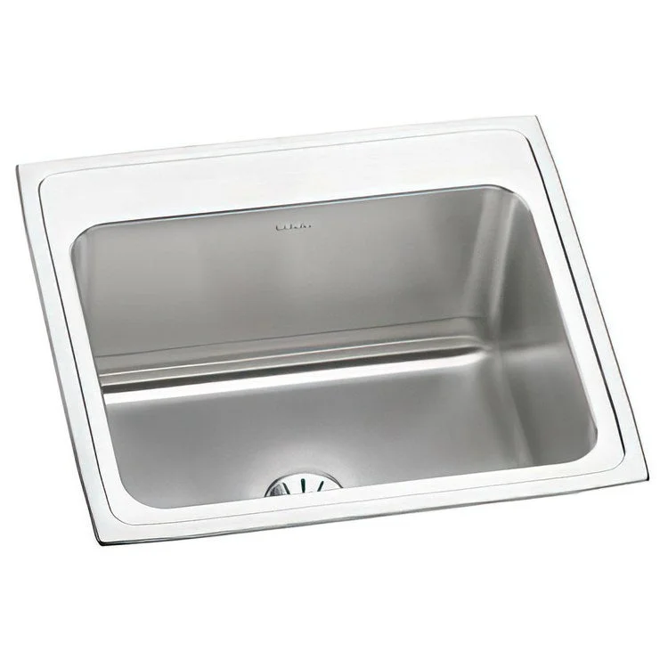 Kitchen Sink Lustertone Classic 25 x 22 Inch Single Bowl with Perfect Drain Lustrous Satin Drop-In