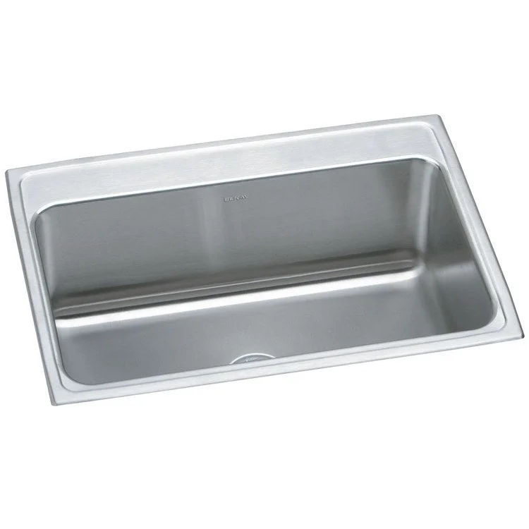 Kitchen Sink Lustertone Classic 31 x 22 Inch Single Bowl Lustrous Satin Drop-In 11-5/8 Inch