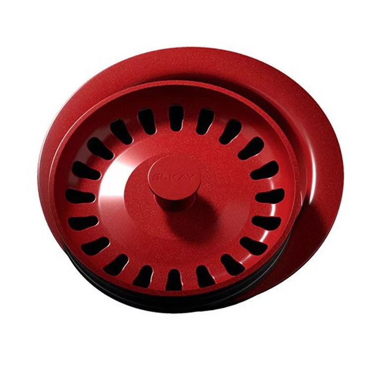 Disposal Flange with Removable Basket Strainer and Rubber Stopper Maraschino 3-1/2 Inch Polymer for Sinks with 3-1/2" Drain Opening