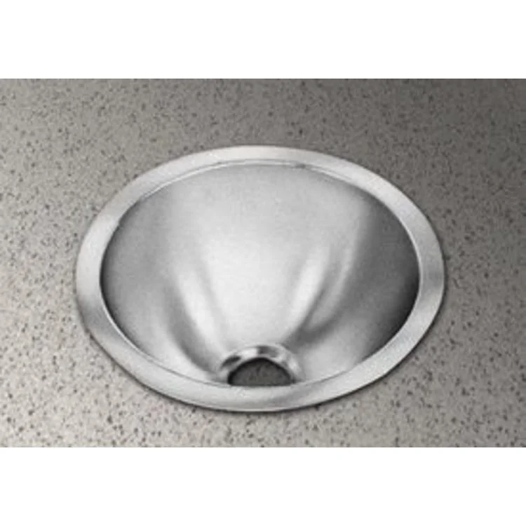 Sink Bowl Asana Bathroom Sink Single Bowl Drop-In 11.375 x 4.75 Inch Lustrous Satin ADA When Properly Installed