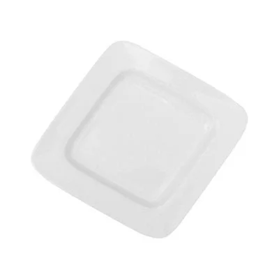 Fine Bone China William Gambol 12.5" Deep Square Plate, White, 4 /Case