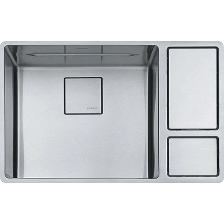 Chef Center 28" x 19" Single Bowl 18-Gauge Stainless Steel Undermount Kitchen Sink Workstation