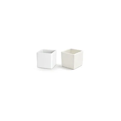 Front Of The House Canvas 3 Oz Square Ramekin, White*