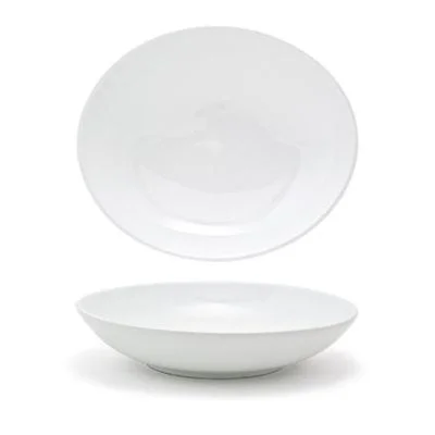 Front Of The House Ellipse 28 Oz Oval Low Bowl, White 6 /Case