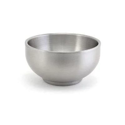 Front Of The House Harmony 6 Oz Double Wall Bowl, Brushed Stainless Steel 6 /Case