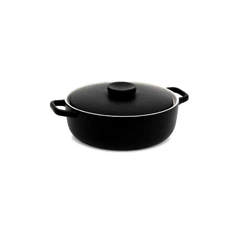 Front Of The House Kiln 74 Oz Ovenware Dish with Lid, Black, 2 /Case