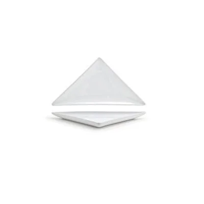 Front Of The House Mod 7.5" x 4" Triangle Plate, White 12 /Case