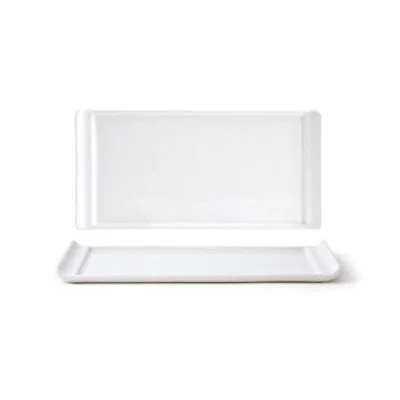 Front Of The House Nouvelle 10" x 5" Rectangle Plate, White 12 /Case