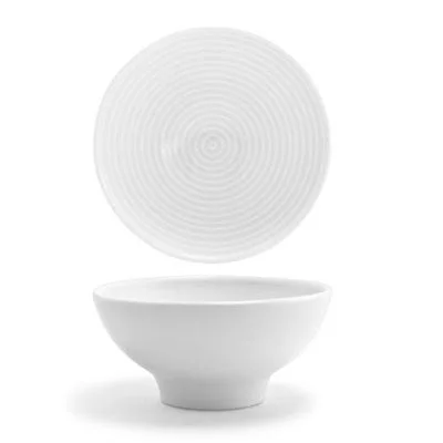 Front Of The House Spiral 11 Oz Footed Bowl, White 12 /Case