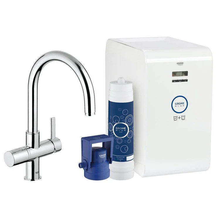 Blue Chilled and Sparkling Water Filtration System Starter Kit