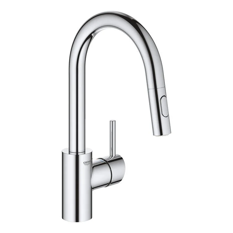 Concetto Single Handle Pull-Down Gooseneck Bar/Prep Faucet