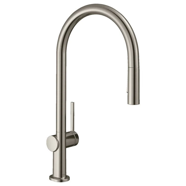 Kitchen Faucet Talis N sBox 1 Lever ADA Steel Optic Pull Down 2 Function 360 Degree Swivel 1.75 Gallons per Minute