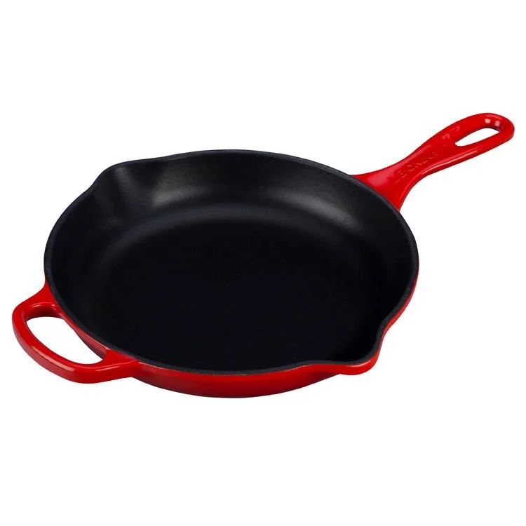 Signature 1-3/8-Quart (9") Cast Iron Skillet with Iron Handle - Cerise