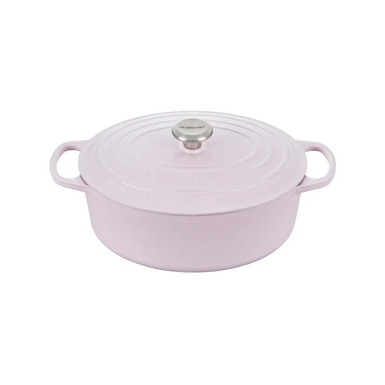 Signature 6.75-Quart Cast Iron Oval Dutch Oven - Shallot