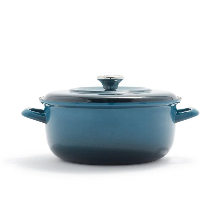 5.3-Quart 1873 Enameled Iron Dutch Oven - Argean Teal