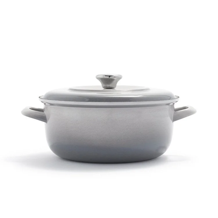 5.3-Quart 1873 Enameled Iron Dutch Oven - Cloud Gray