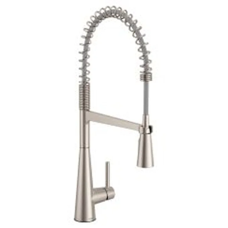 Kitchen Faucet Sleek 1 Lever ADA Spot Resist Stainless Pull Down 1 Hole