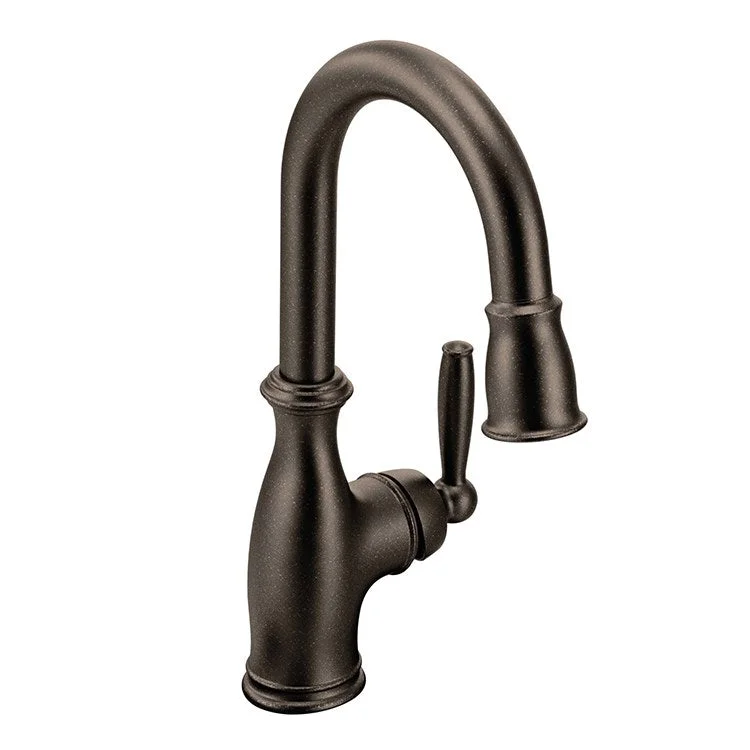 Brantford Single Handle High Arc Pull Down Bar/Prep Faucet