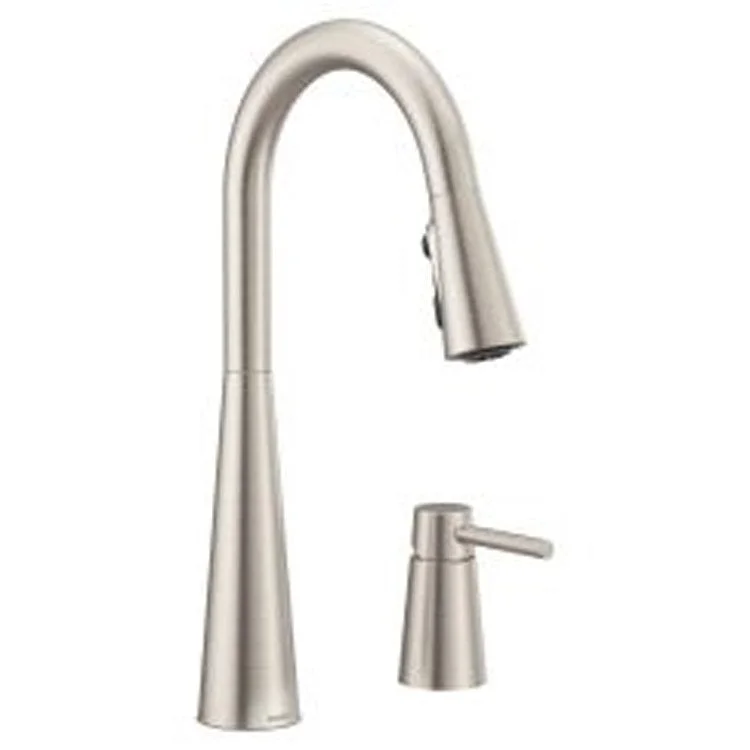 Kitchen Faucet Sleek 1 Lever ADA Spot Resist Stainless Pull Down 1.5 Gallons per Minute