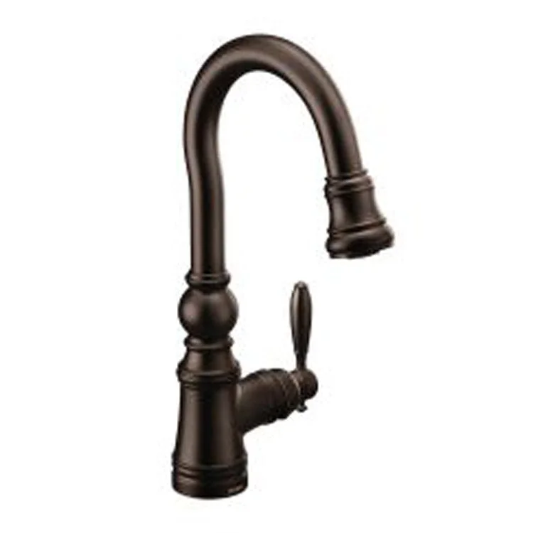 Bar Faucet Weymouth Prep 1 Lever ADA Oil Rubbed Bronze Pull Down