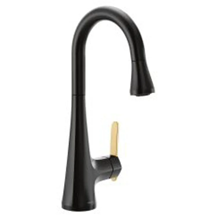 Bar Faucet Sinema 1 Lever ADA Matte Black Pull Down 1.5 Gallons per Minute