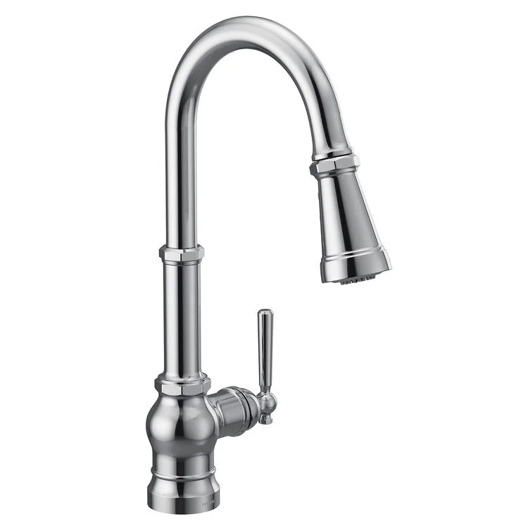 Kitchen Faucet Paterson 1 Lever ADA Chrome High Arc 360DEG 1 Hole 1.5 Gallons per Minute