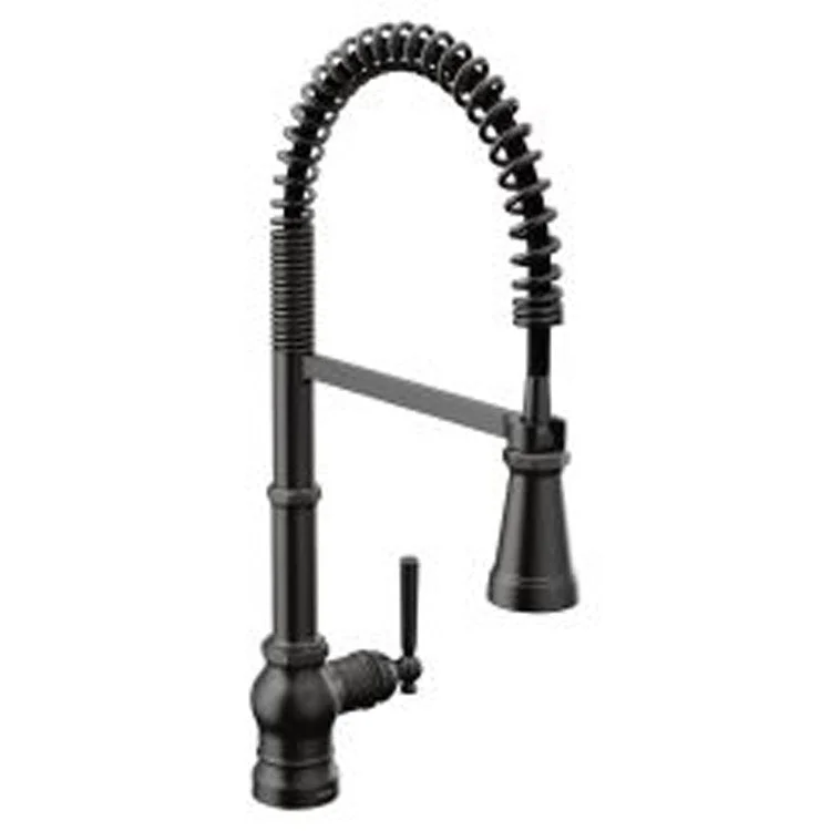 Kitchen Faucet Paterson Spigot 1 Lever ADA Matte Black 1.5 Gallons per Minute