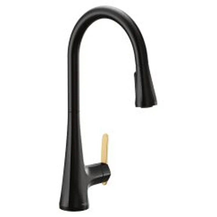 Kitchen Faucet Sinema 1 Lever ADA Matte Black Pull Down 1.5 Gallons per Minute