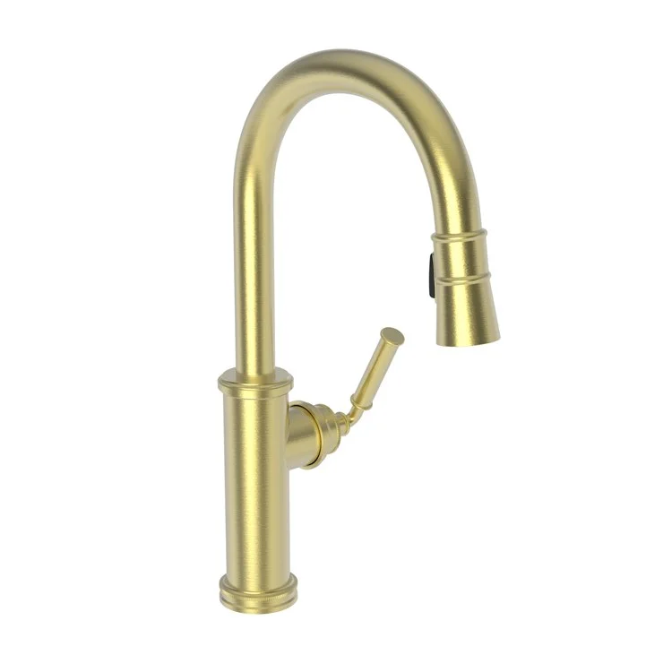 Kitchen Faucet Taft 1 Lever ADA Satin Brass PVD Pull Down Spout Height 10-1/3 Inch 1.8 Gallons per Minute