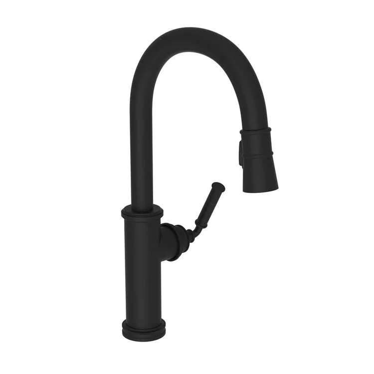 Kitchen Faucet Taft 1 Lever ADA Flat Black Pull Down Spout Height 10-1/3 Inch 1.8 Gallons per Minute