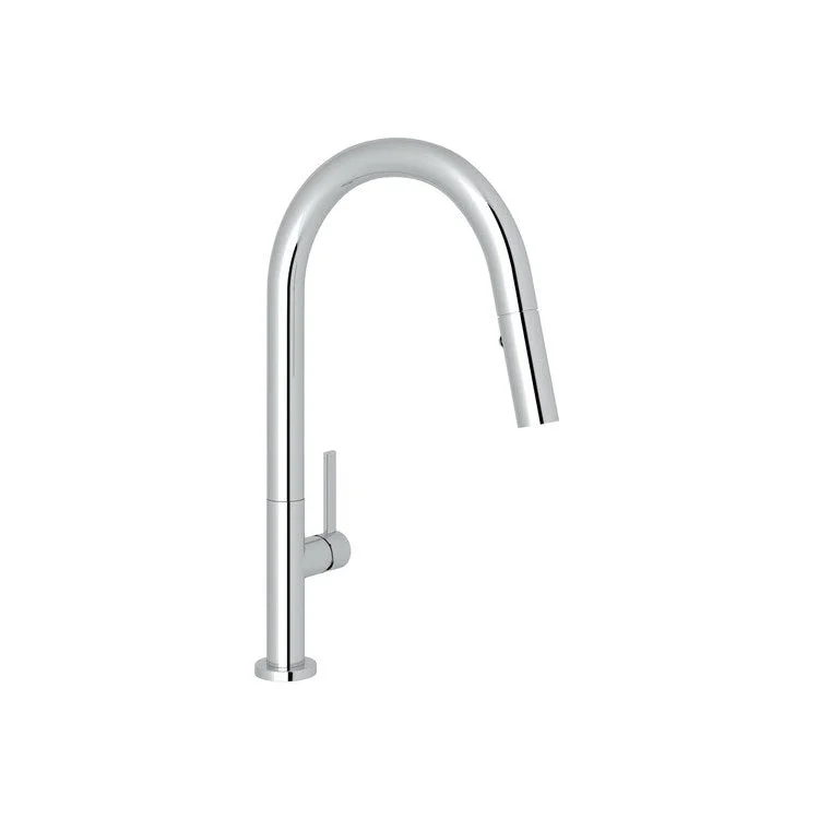 Kitchen Faucet Lux Pull Down 1 Metal Lever Polished Chrome 8-9/32 Inch 1.8 Gallons per Minute