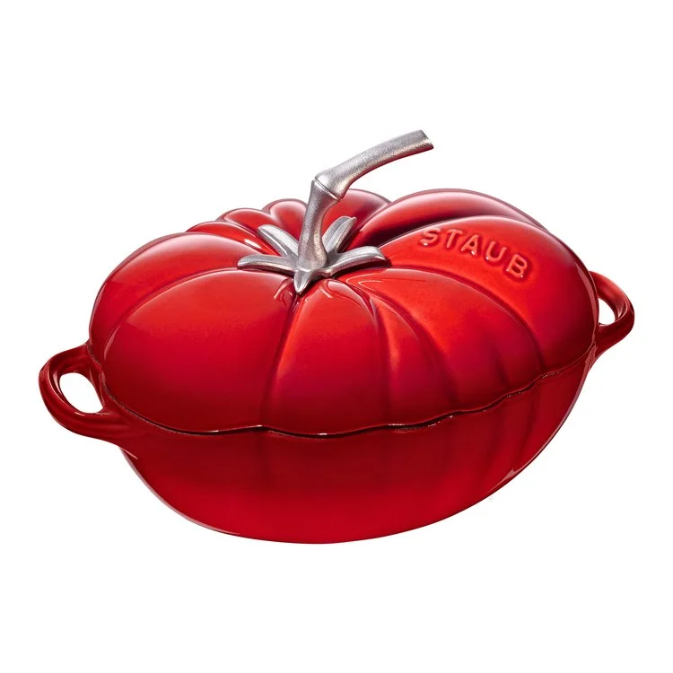 3-Quart Cast Iron Tomato Cocotte Dutch Oven - Cherry