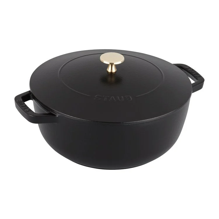 3.75-Quart Cast Iron Dutch Oven - Black