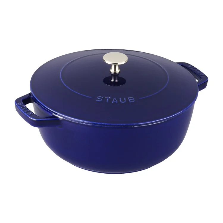 3.75-Quart Essential Cast Iron French Oven - Dark Blue