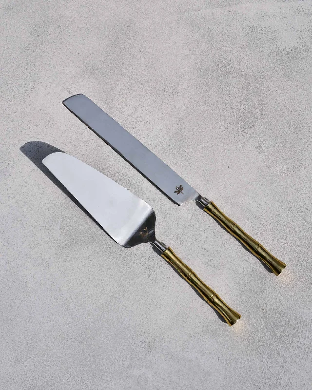 Sunrise Cake Knife & Server (Set of 2)