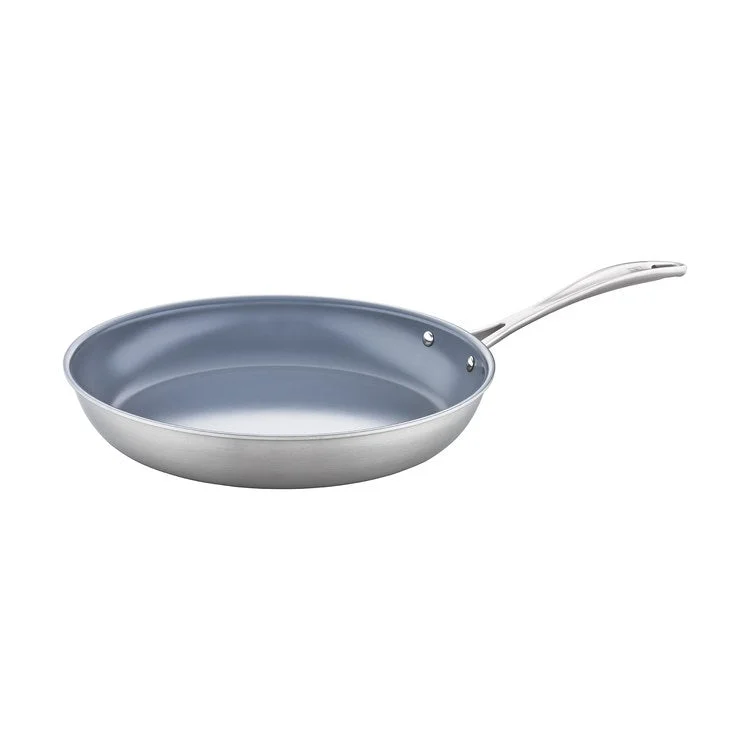 Spirit 3-Ply 2" Stainless Steel and Ceramic Nonstick Frying Pan