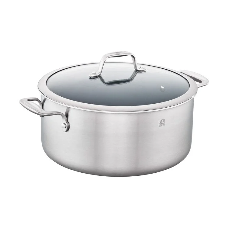 Spirit 3-Ply 8-Quart Stainless Steel and Ceramic Nonstick Stock Pot