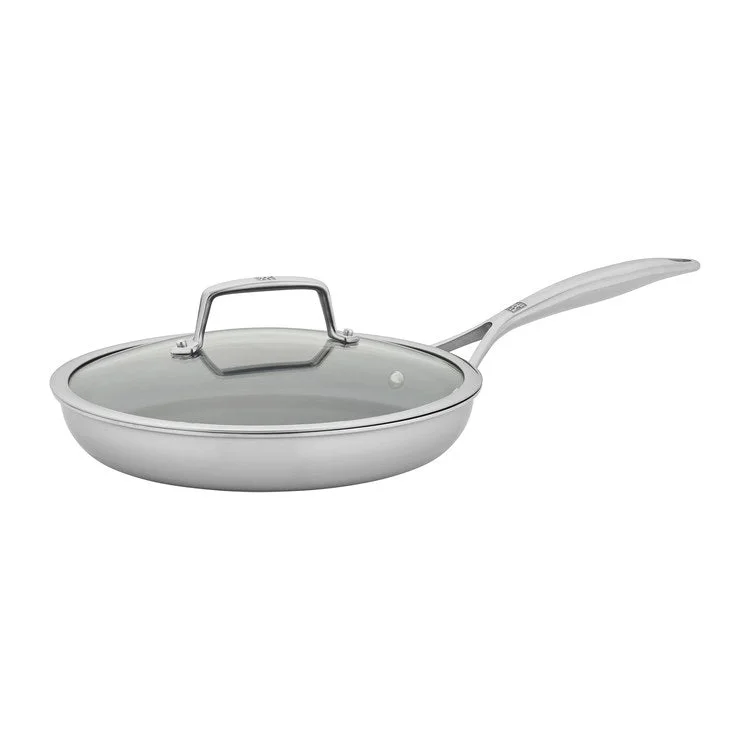 Energy Plus 10" Stainless Steel and Ceramic Nonstick Fry Pan with Lid