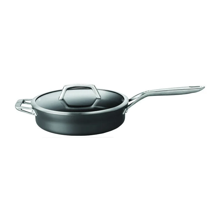 Motion 3-Quart Hard Anodized Nonstick Aluminum Saute Pan with Lid