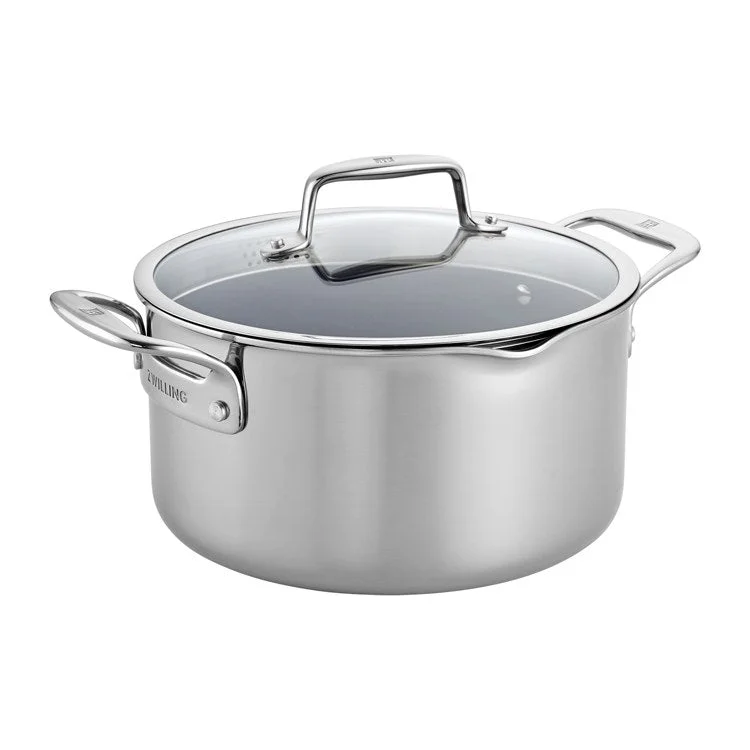 Clad CFX 6-Quart Ceramic Nonstick Stainless Steel Dutch Oven