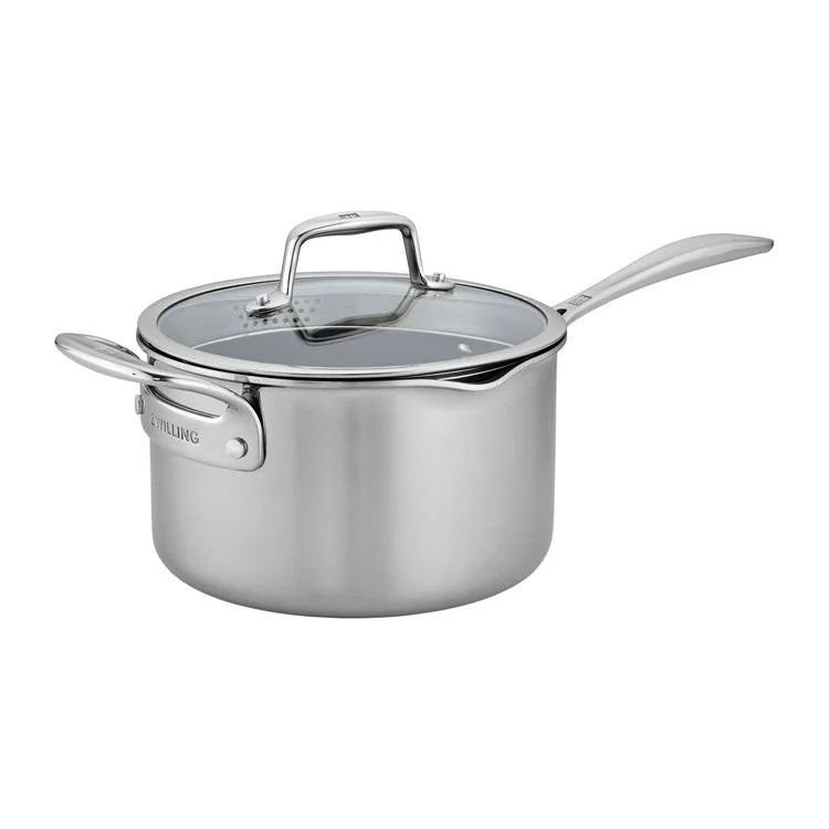 Clad CFX 4-Quart Ceramic Nonstick Stainless Steel Saucepan