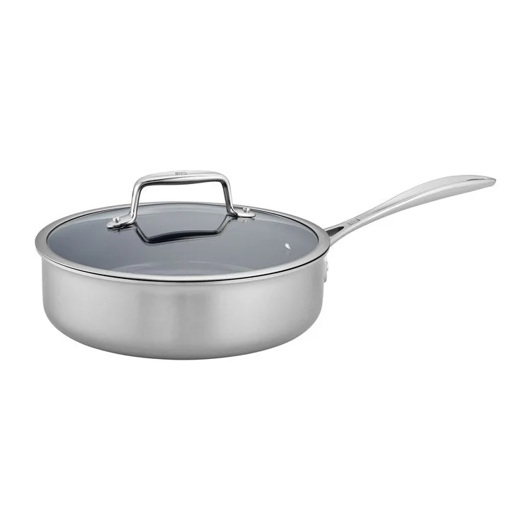 Clad CFX 3-Quart Ceramic Nonstick Stainless Steel Saute Pan